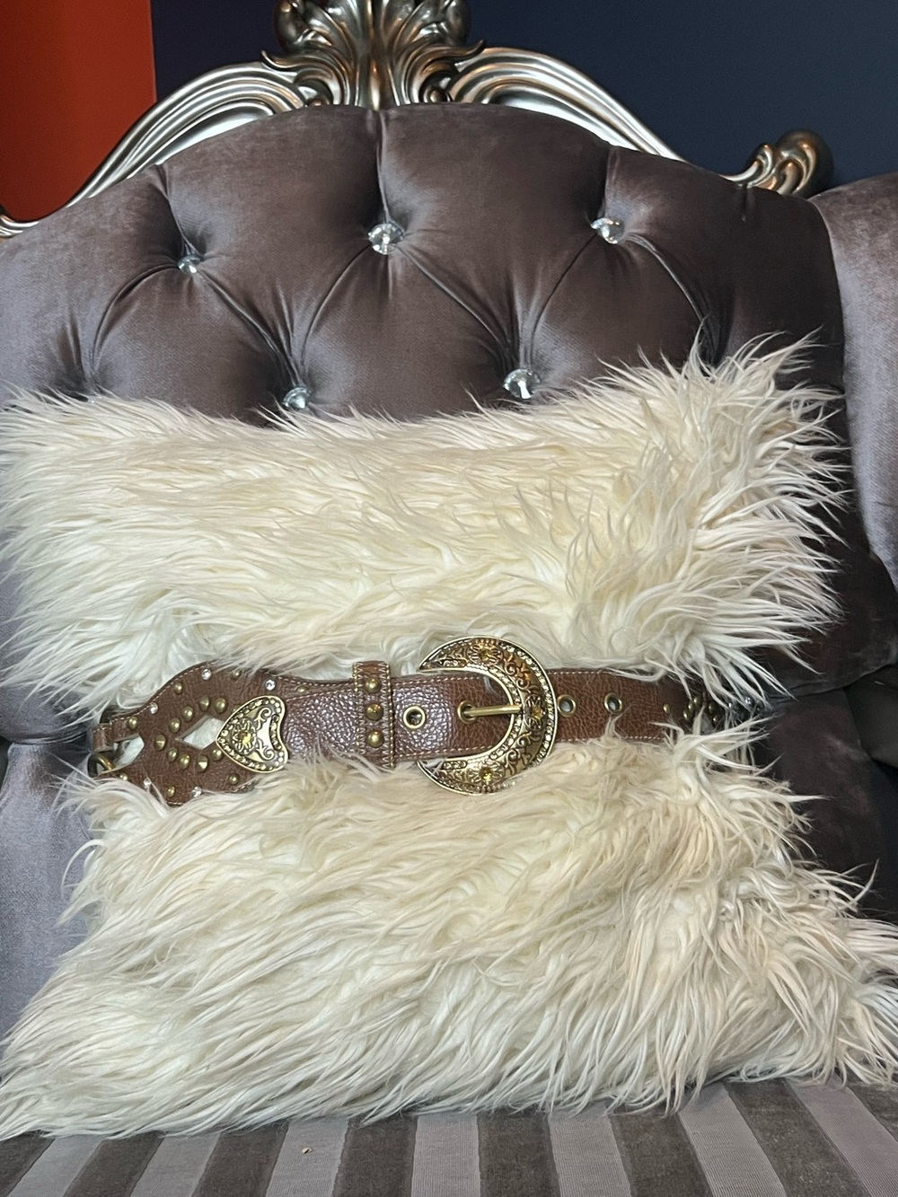 🤎🤠 Brown Western Studded & Rhinestone Statement Belt ✨🌵